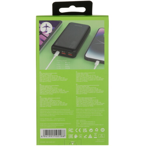 Купить Портативный аккумулятор Borofone BJ38A черный  5475243. Характеристики, отзывы и цены в Донецке