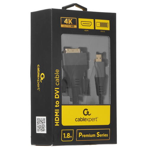 Купить Кабель однонаправленный Cablexpert HDMI - DVI-D, 1.8 м  9059991. Характеристики, отзывы и цены в Донецке