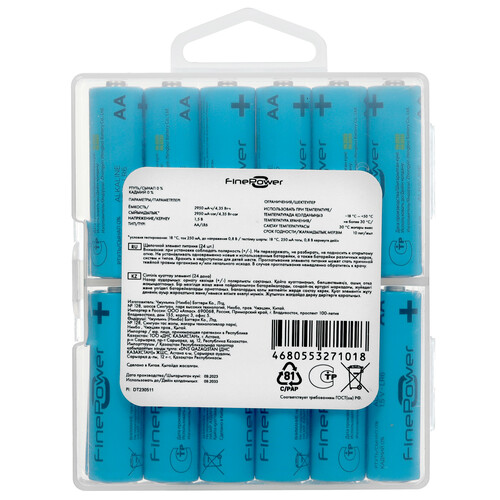 Купить Батарейка FinePower AA (LR6/ER14505/FR6/R6P)  5410495. Характеристики, отзывы и цены в Донецке