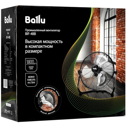 Купить Вентилятор Ballu BIF-4BB  черный  9086087. Характеристики, отзывы и цены в Донецке