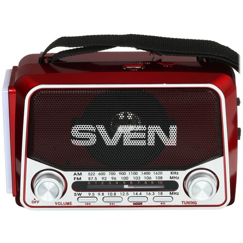 Купить Радиоприемник SVEN SRP-150 красный  5624160. Характеристики, отзывы и цены в Донецке