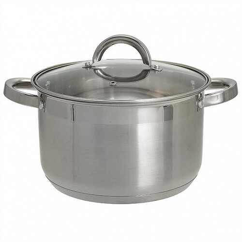 Купить Кастрюля Webber BE-113/2 5.2 л 22 см серебристый  9175488. Характеристики, отзывы и цены в Донецке