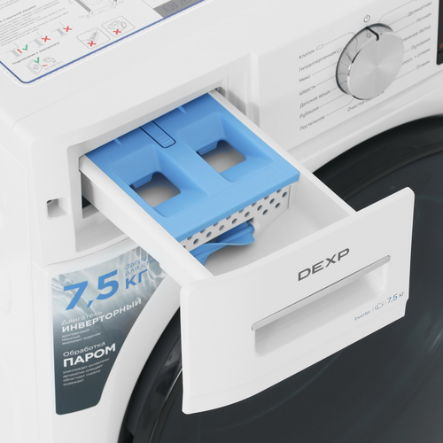 Купить Стиральная машина DEXP WF-7B1G белый  9143388. Характеристики, отзывы и цены в Донецке