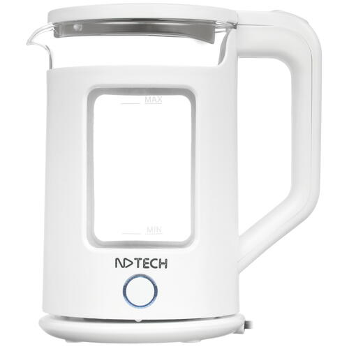 Купить Электрочайник NDTech EK081 белый  5354537. Характеристики, отзывы и цены в Донецке