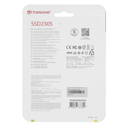 Купить 256 ГБ 2.5" SATA накопитель Transcend 230S [TS256GSSD230S]  1088584. Характеристики, отзывы и цены в Донецке