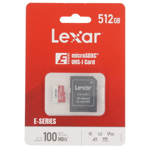 Купить Карта памяти Lexar E-Series microSDXC 512 ГБ  9262215. Характеристики, отзывы и цены в Донецке