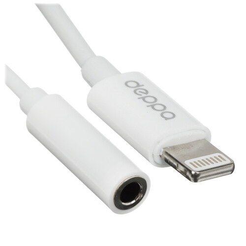 Купить Кабель   Deppa Lightning - jack 3.5 мм белый  5625735. Характеристики, отзывы и цены в Донецке