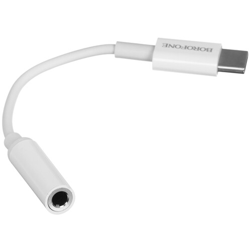 Купить Кабель   Borofone USB Type-C - jack 3.5 мм белый  5617624. Характеристики, отзывы и цены в Донецке