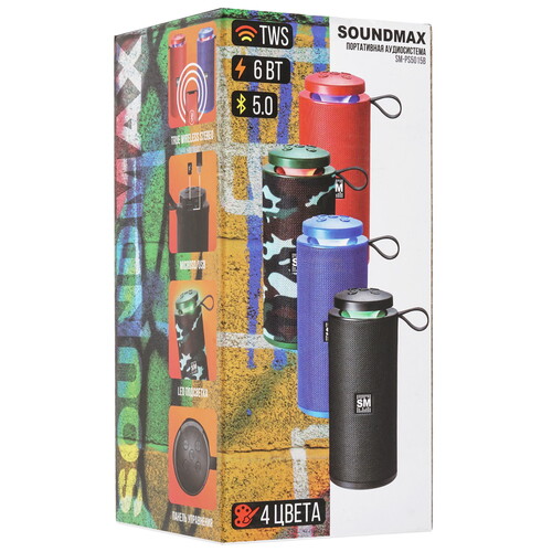 Купить Портативная колонка Soundmax SM-PS5015B, камуфляжный  5467052. Характеристики, отзывы и цены в Донецке