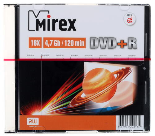 Купить DVD-диск Mirex DVD+R, 4.7 ГБ, Slim Case, 16x, 1 шт  7948634. Характеристики, отзывы и цены в Донецке