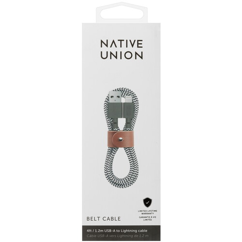 Купить Кабель круглый Native Union Lightning 8-pin MFI - USB 2.0 Type-A серый 1.2 м  5466056. Характеристики, отзывы и цены в Донецке