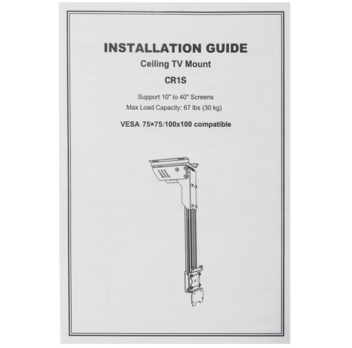 Купить Кронштейн для ТВ ONKRON CR1S черный  9202902. Характеристики, отзывы и цены в Донецке