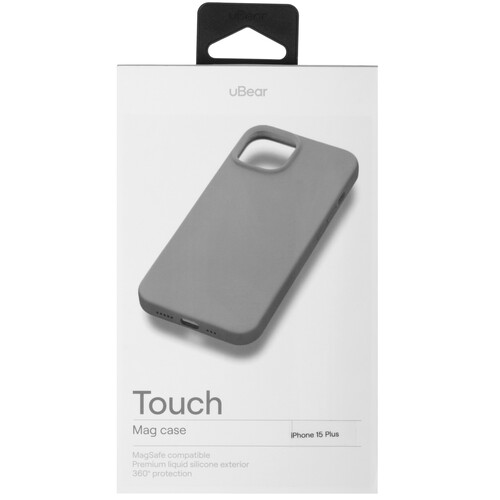 Купить Накладка  uBear Touch Mag Case для Apple iPhone 15 Plus серый  5460621. Характеристики, отзывы и цены в Донецке