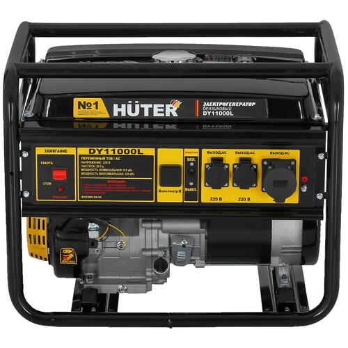 Купить Электрогенератор   бензиновый Huter DY11000L  5356856. Характеристики, отзывы и цены в Донецке