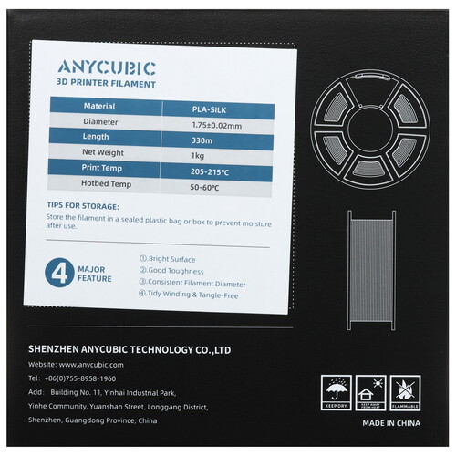 Купить Пластик Anycubic PLA Silk Dual/Tri-Color  5499207. Характеристики, отзывы и цены в Донецке