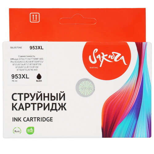 Купить Картридж Sakura L0S70AE (№953XL Black) черный  9159332. Характеристики, отзывы и цены в Донецке