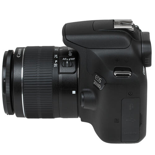 Купить Зеркальный фотоаппарат Canon EOS 2000D Kit 18-55mm DC черный  5068844. Характеристики, отзывы и цены в Донецке