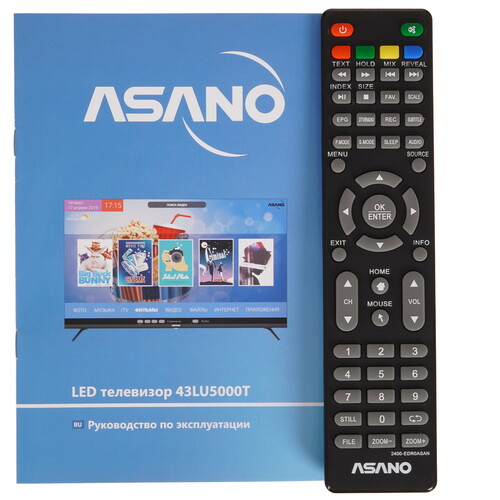 Купить 43" (108 см) Телевизор Asano 43LU5000T черный  9184576. Характеристики, отзывы и цены в Донецке
