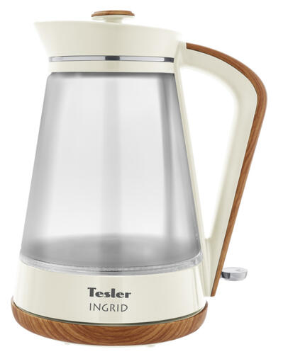 Купить Электрочайник Tesler KT-1750 бежевый  9057415. Характеристики, отзывы и цены в Донецке