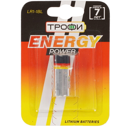 Купить Батарейка Трофи LR1-1BL N (LR1)  9182891. Характеристики, отзывы и цены в Донецке