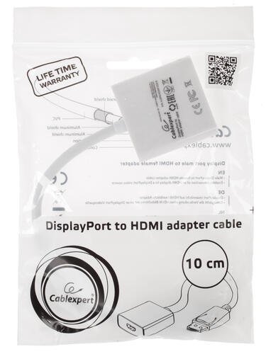 Купить Переходник однонаправленный Cablexpert DisplayPort - HDMI, 0.1 м  1104888. Характеристики, отзывы и цены в Донецке