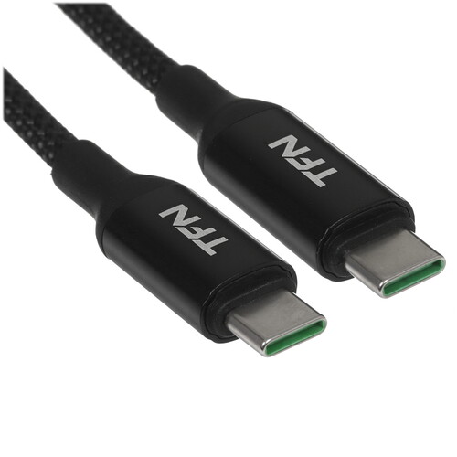 Купить Кабель круглый TFN USB Type-C - USB Type-C черный 1.5 м  5616509. Характеристики, отзывы и цены в Донецке