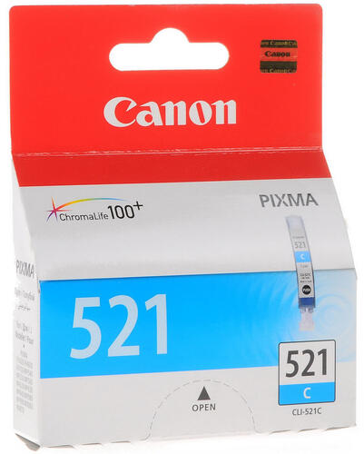 Купить Картридж Canon CLI-521C голубой  0109671. Характеристики, отзывы и цены в Донецке