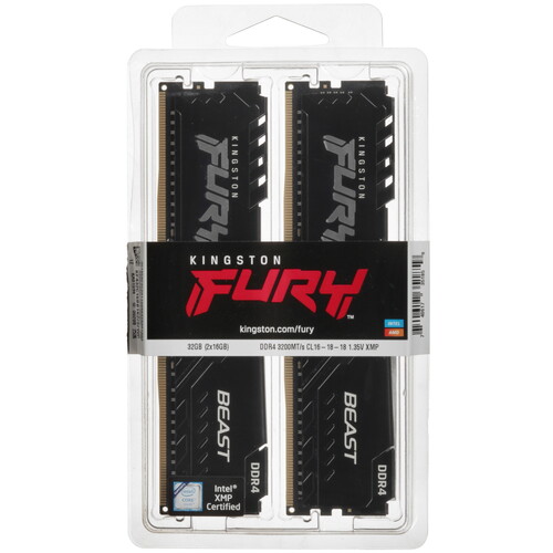 Купить Оперативная память Kingston FURY Beast Black  5638518. Характеристики, отзывы и цены в Донецке