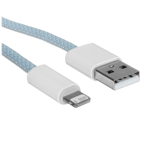 Купить Кабель круглый Baseus Lightning 8-pin - USB 2.0 Type-A голубой 2 м  9260682. Характеристики, отзывы и цены в Донецке