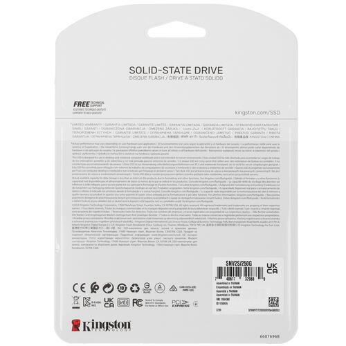 Купить 250 ГБ M.2 NVMe накопитель Kingston NV2 [SNV2S/250G]  9917208. Характеристики, отзывы и цены в Донецке