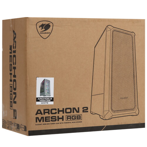 Купить Корпус Cougar Archon 2 Mesh RGB  белый  5621978. Характеристики, отзывы и цены в Донецке
