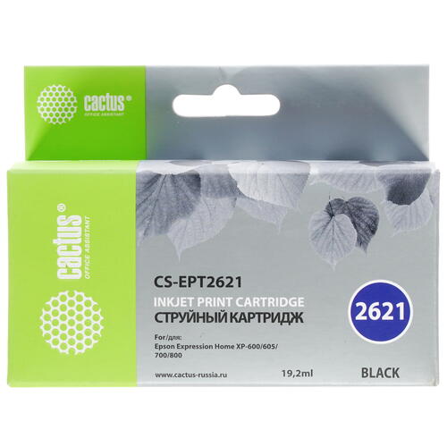 Купить Картридж Cactus CS-EPT2621 черный  7930635. Характеристики, отзывы и цены в Донецке