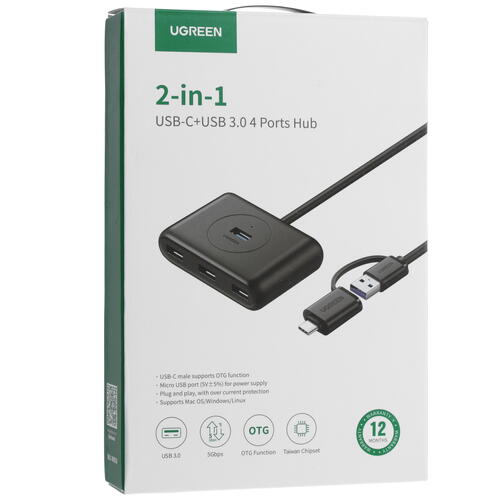 Купить USB-разветвитель Ugreen CR113  4858446. Характеристики, отзывы и цены в Донецке