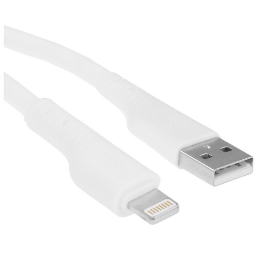 Купить Кабель круглый Hoco Lightning 8-pin - USB 2.0 Type-A белый 1 м  9238199. Характеристики, отзывы и цены в Донецке