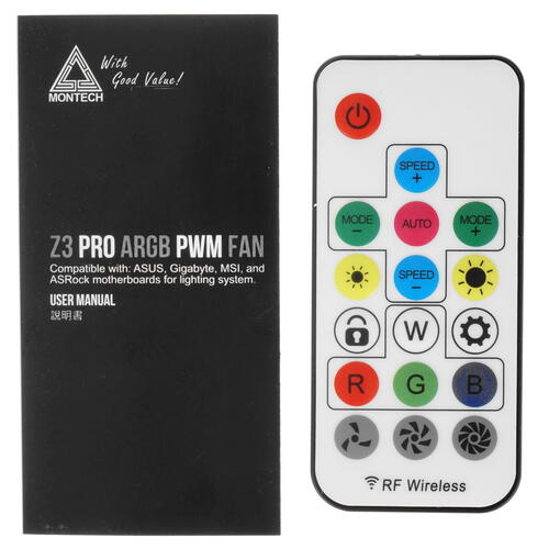 Купить Комплект вентиляторов Montech Z3 PRO ARGB PWM FAN  белый  4885107. Характеристики, отзывы и цены в Донецке