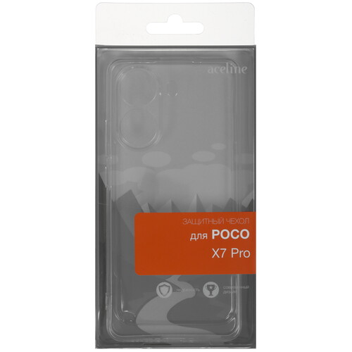 Купить Накладка  Aceline Silicone для POCO X7 Pro прозрачный  9206300. Характеристики, отзывы и цены в Донецке
