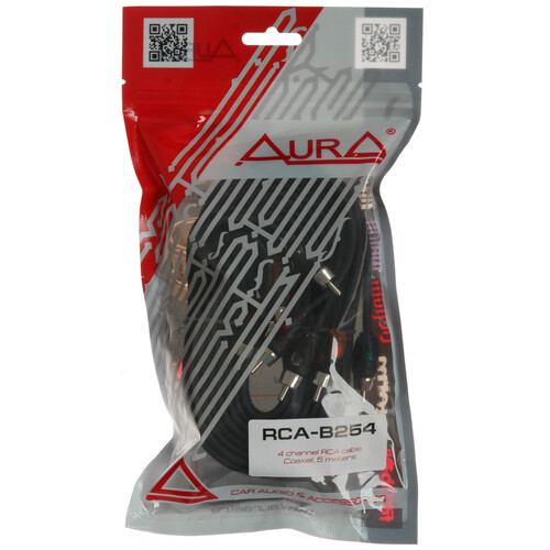 Купить Кабель межблочный AURA RCA-B254  5608284. Характеристики, отзывы и цены в Донецке
