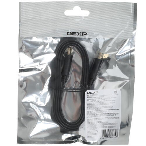Купить Кабель  DEXP HDMI - HDMI, 1 м  1008275. Характеристики, отзывы и цены в Донецке