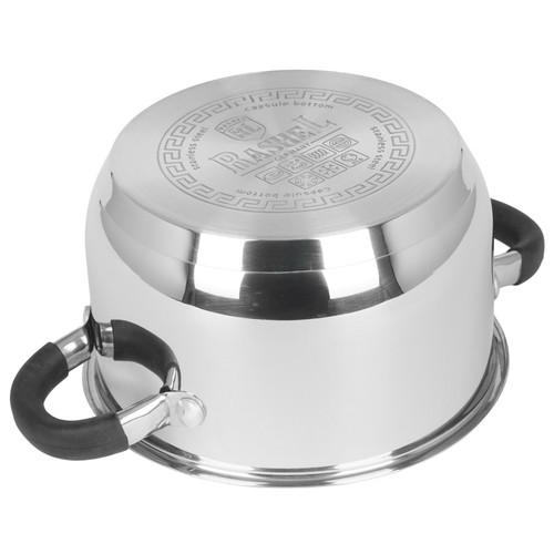 Купить Кастрюля Rashel Комфорт R-190к 1.9 л 16 см серебристый  9320934. Характеристики, отзывы и цены в Донецке
