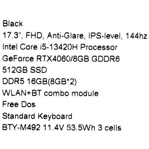 Купить 17.3" Ноутбук MSI Katana 17 B13VFK-1441XRU черный  5484678. Характеристики, отзывы и цены в Донецке