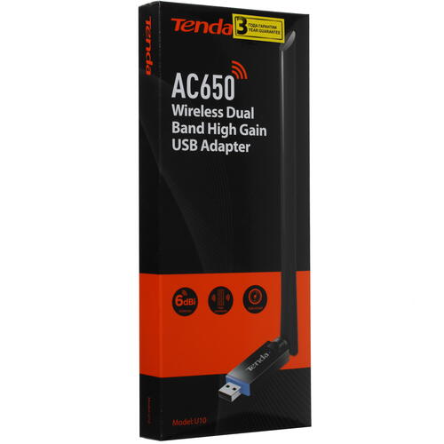 Купить Wi-Fi адаптер Tenda U10  4803852. Характеристики, отзывы и цены в Донецке