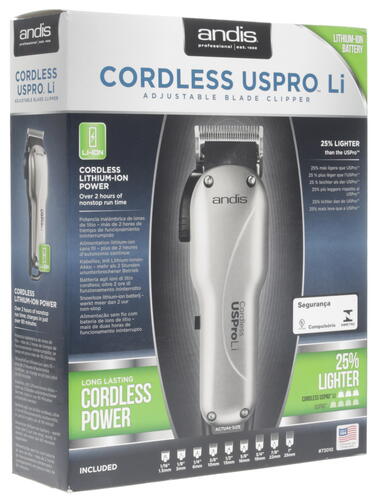 Купить Машинка для стрижки Andis Cordless US Pro серебристый/черный  1101384. Характеристики, отзывы и цены в Донецке