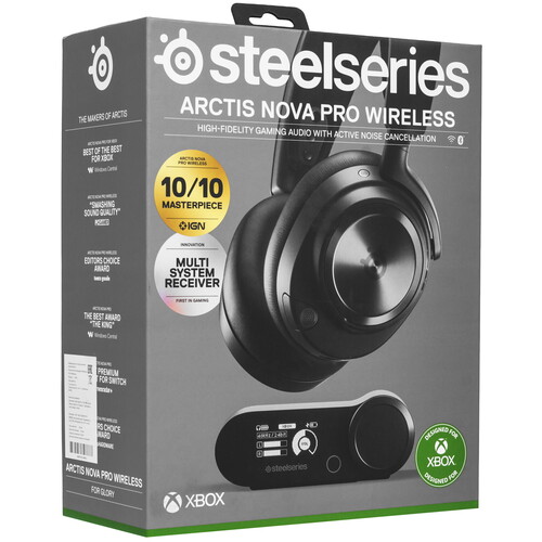 Купить Беспроводные/проводные наушники SteelSeries Arctis Nova Pro for Xbox черный 2022  5494521. Характеристики, отзывы и цены в Донецке