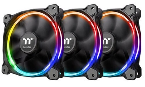 Купить Комплект вентиляторов Thermaltake Riing 12 LED RGB Radiator Fan Sync Edition  5454876. Характеристики, отзывы и цены в Донецке