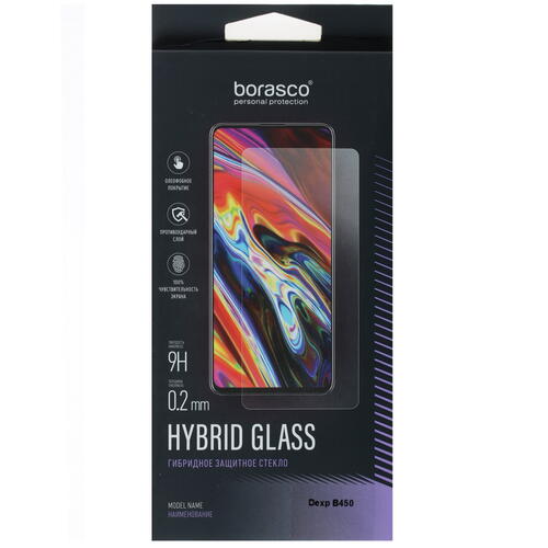 Купить Защитное гибридное стекло BoraSCO для экрана DEXP B450  4874508. Характеристики, отзывы и цены в Донецке