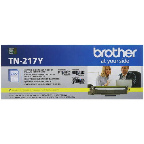 Купить Картридж лазерный Brother TN-217Y желтый  1296590. Характеристики, отзывы и цены в Донецке