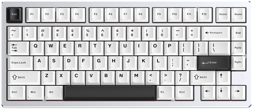 Купить Клавиатура  проводная + беспроводная WOBKEY Rainy75 Pro цвет серебристый  5650070. Характеристики, отзывы и цены в Донецке