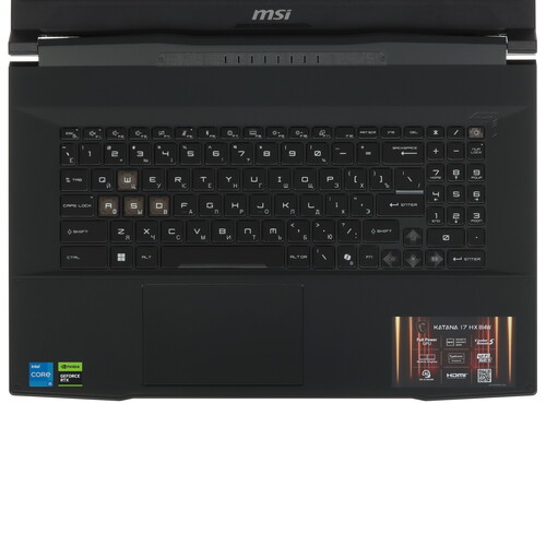 Купить 17.3" Ноутбук MSI Katana 17 HX B14WFK-218XRU черный  5629077. Характеристики, отзывы и цены в Донецке