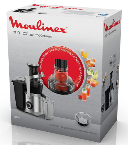 Купить Соковыжималка электрическая Moulinex JU660D30 серебристый  5607300. Характеристики, отзывы и цены в Донецке