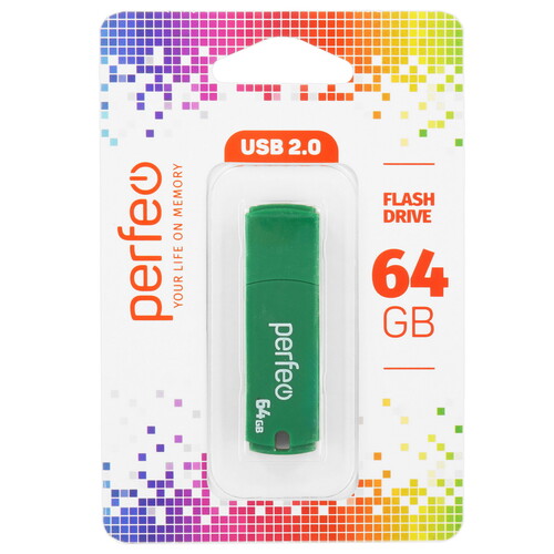 Купить Память USB Flash 64 ГБ Perfeo C05 [PF-C05G064]  9209071. Характеристики, отзывы и цены в Донецке